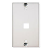 ICC IC107FFW 1- Port Flush Telephone Wall Plate